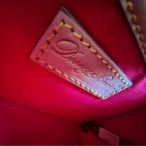 Dooney & Bourke Hot Pink Patent Leather Zip Crossbody Flap - Picture 12 of 16